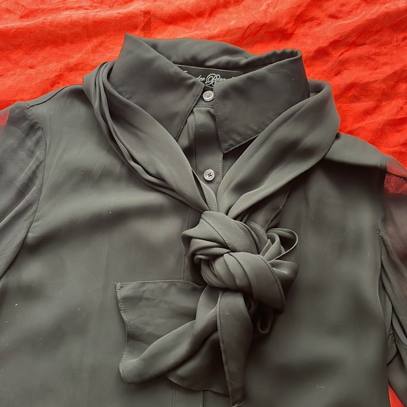 Alexander Berardi New York women hand crafted silk blouse button down shirt - Picture 2 of 8